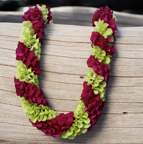 Hawaiian Lei - Spiral Lei Purple Orchid 2024 Lei